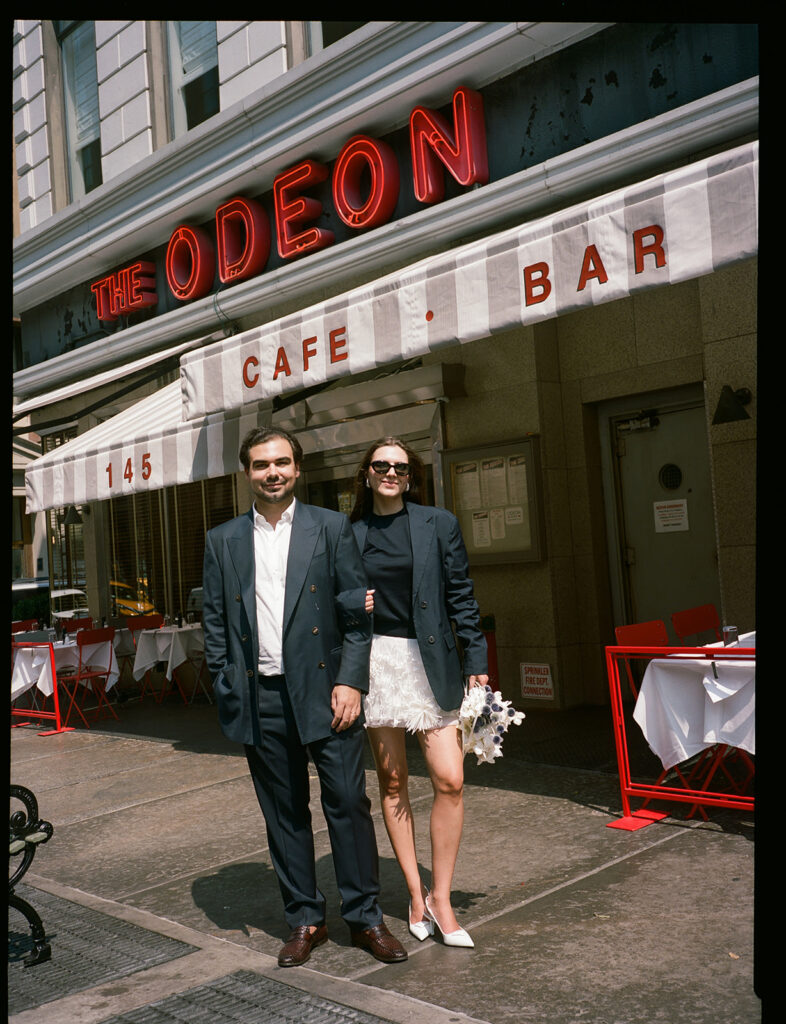 NYC fashion portraits on elopement day.