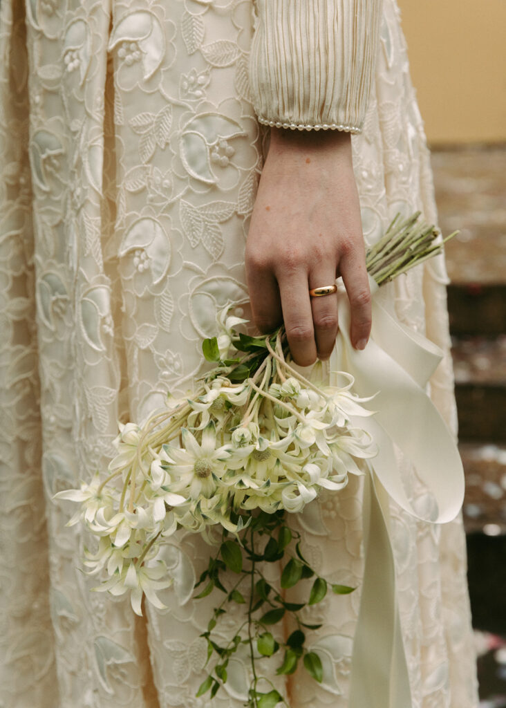 Details of a high fashion editorial Manhattan elopement as featured in Vogue.