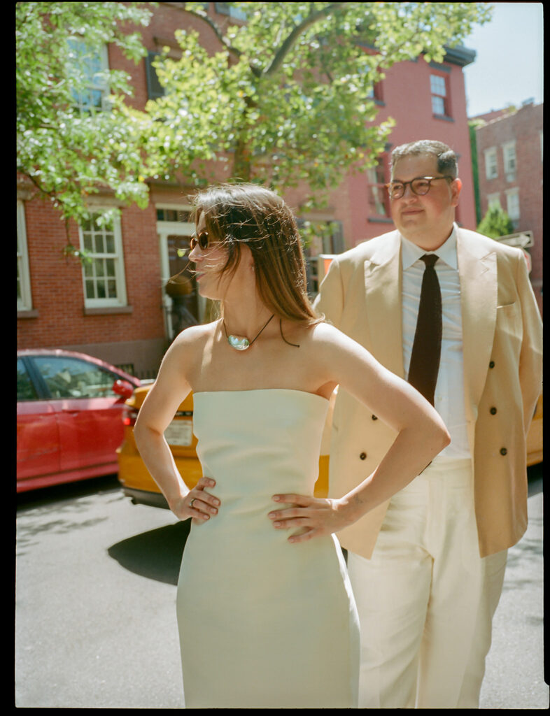 West Village couples portraits after eloping in NYC.