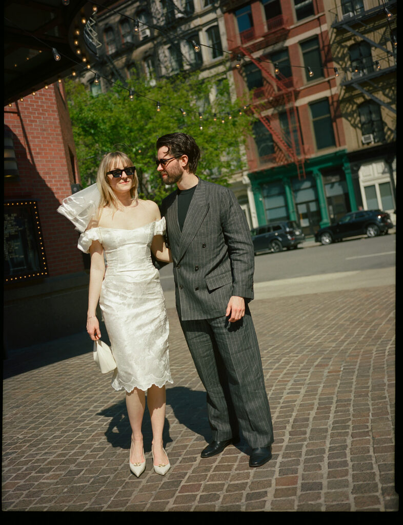 Elopement portraits at the Roxy.