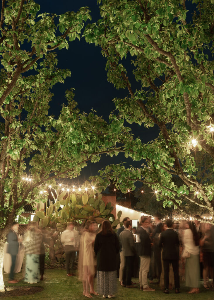 Reception decorations and details for Kismet and Paul's rehearsal dinner.