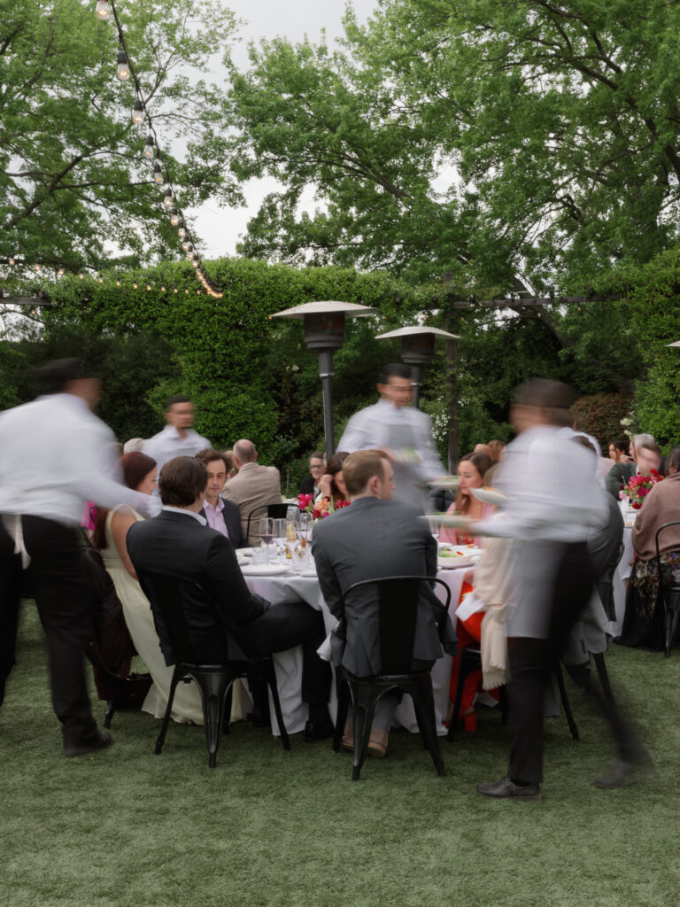 Guests enjoying a Napa Valley wedding rehearsal.