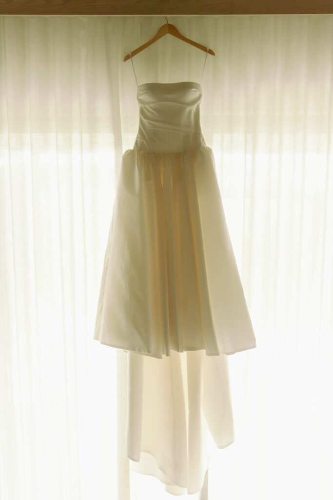 Wedding dress details.