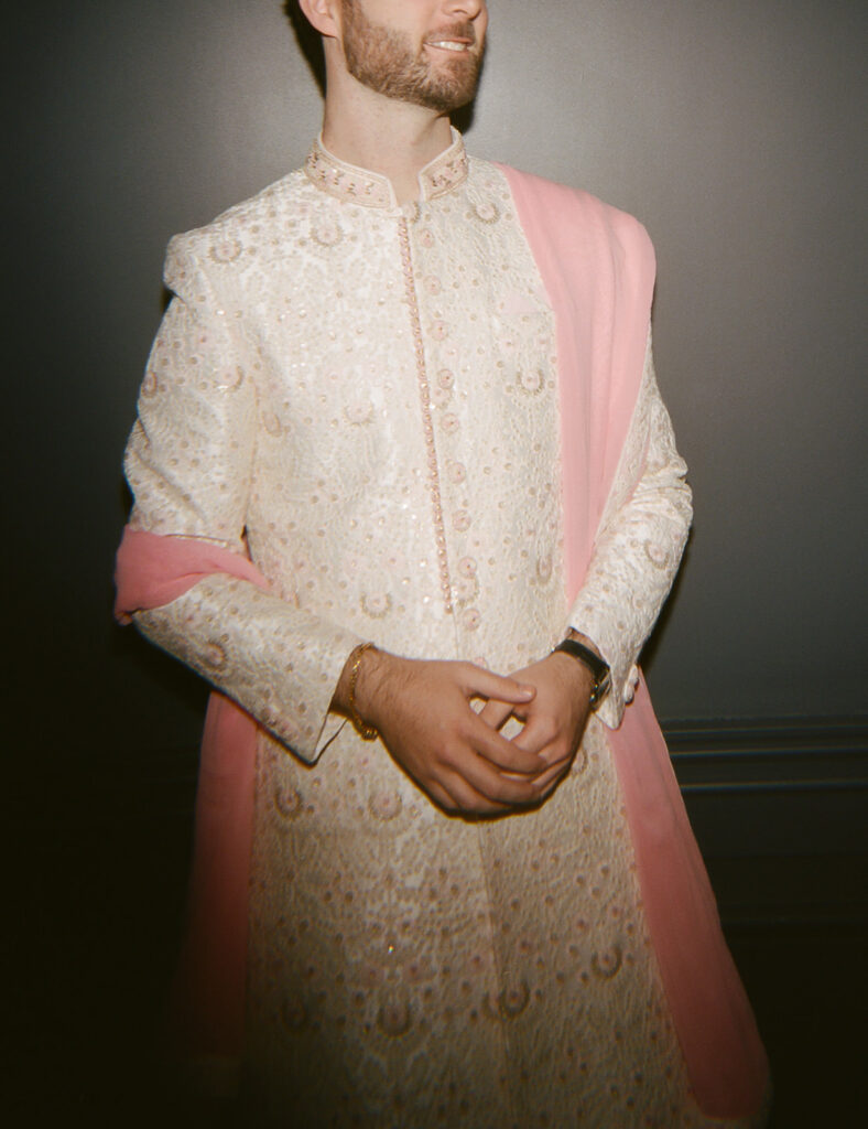 Paul in his traditional Indian groom's clothing. 